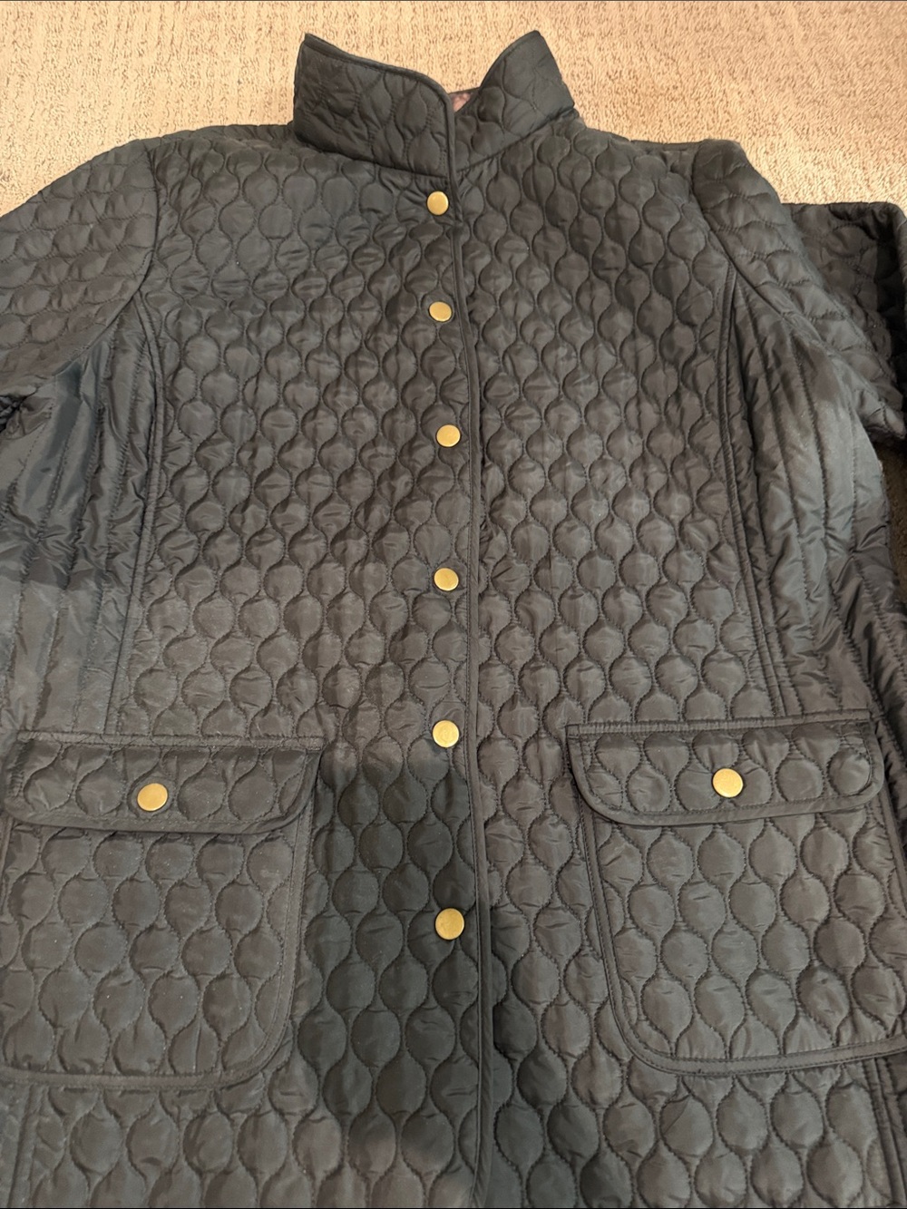 Cynthia Rowley: Quilted Jacket with Floral Trim - Picture 3 of 6